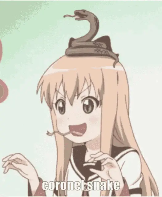 Coronel Snake: Anime Girl with Head Snake