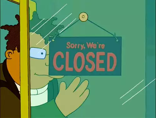Sorry, We're Closed then Open Sign Flip