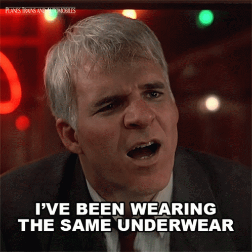 Steve Martin as Neal Page: Same Underwear Since Tuesday