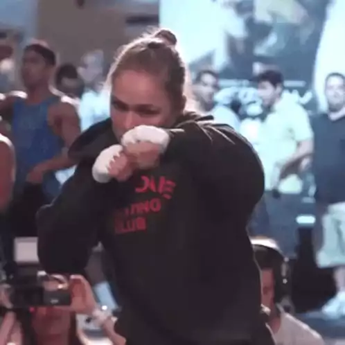 Ronda Rousey Shadow Boxing MMA Training