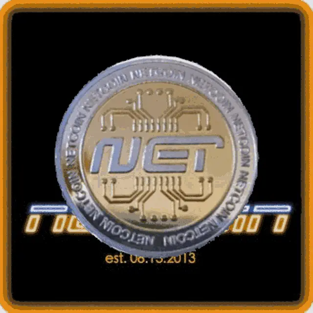 Spinning Netcoin Crypto Coin Animation