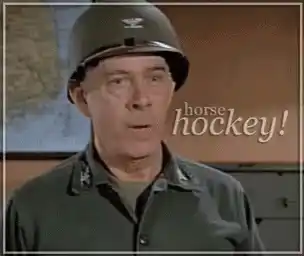 Colonel Potter's 'Horse Hockey!' from MAS*H