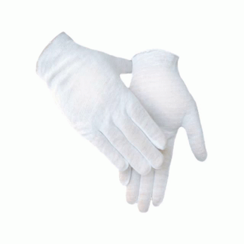 White Designer Cotton Gloves for Eczema, Tuxedo & Chef Jacket