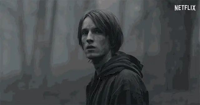 Jonas Kahnwald's Intense Stare – dark memes meme GIF free download no watermark 2026