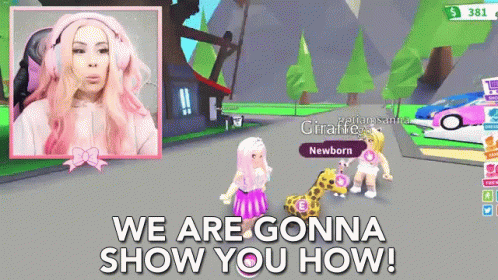 Leah Ashe Shows How in Roblox Adopt Me