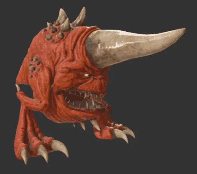 Red Warhammer Squig Creature