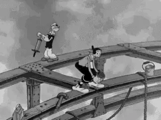 Popeye and Olive Oyl: Bridge Construction