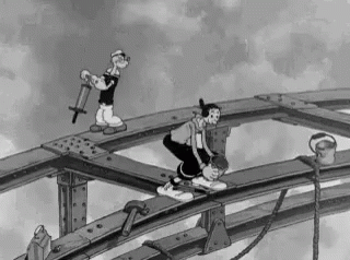 Popeye and Olive Oyl: Bridge Construction
