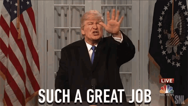 Alec Baldwin as Trump: Such a Great Job