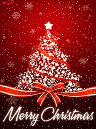 Merry Christmas: Festive Ribbon & Star Tree
