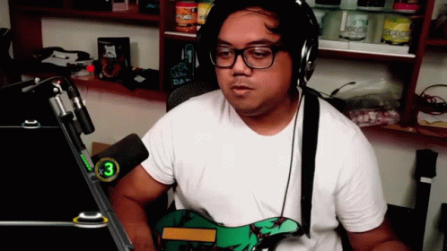 Acai28 Falls Out of Chair Playing Guitar Hero