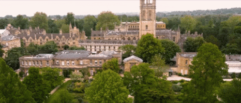Aerial View of Oxford University Campus