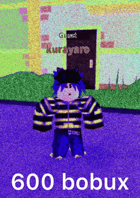 Roblox Guest Avatar with 600 Bobux