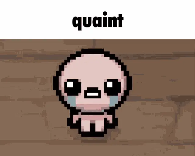 Quaint Isaac from The Binding of Isaac