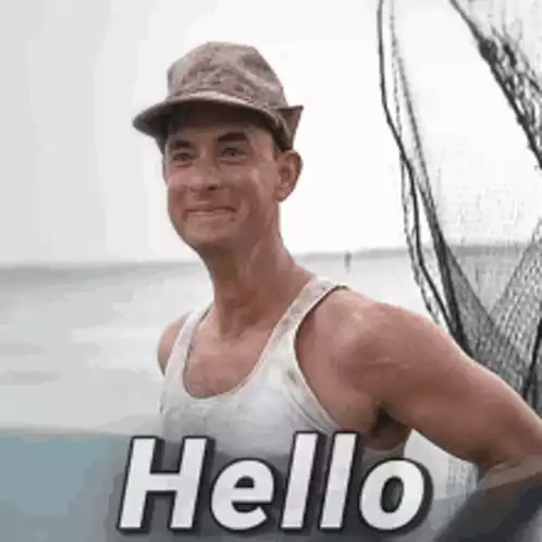 Greetings: Man Waving Hello
