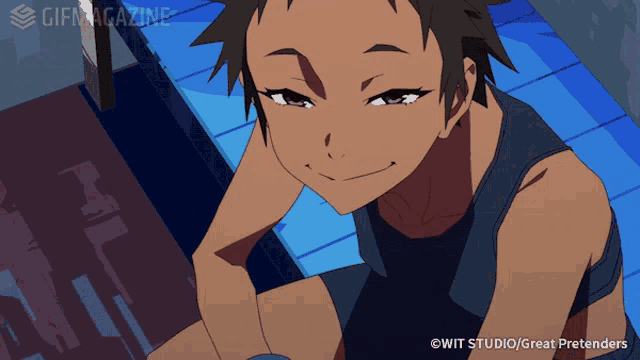 Great Pretender: Anime Character's Charming Smile