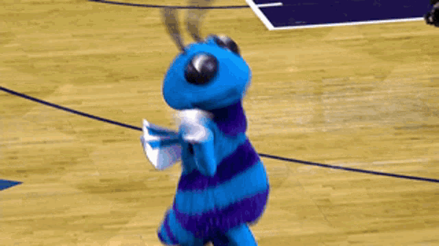 Hugo The Hornet Dancing at Charlotte Hornets Game