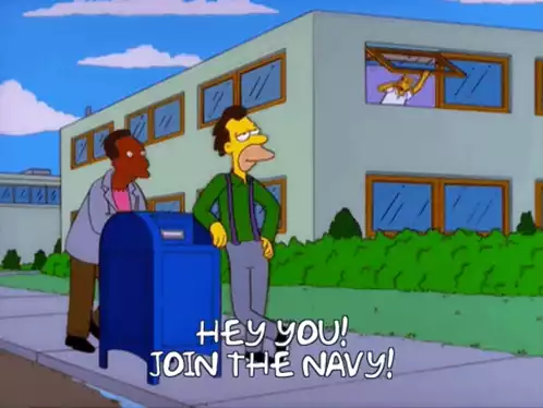 Simpsons: Hey You! Join The Navy!