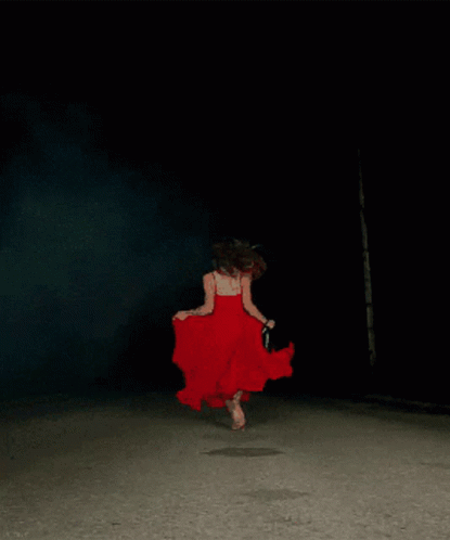 Grazie: Woman in Red Dress