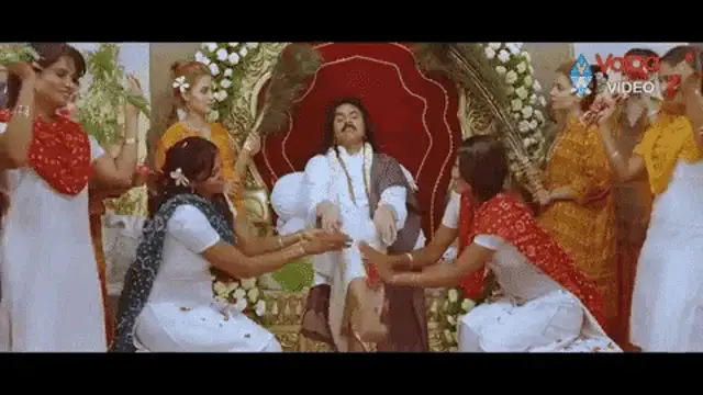 Pavan Kalyan on Throne with Dancers