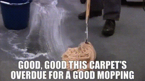 The Office: Good Good Carpet Mopping
