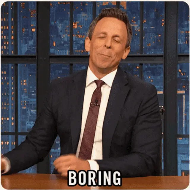 Man Yelling 'Boring'