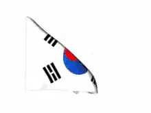 Waving South Korea Flag