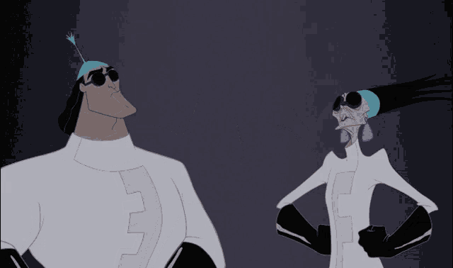 Yzma and Kronk High Five