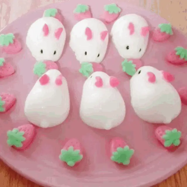 Cute Soft Jiggling Bunny Desserts