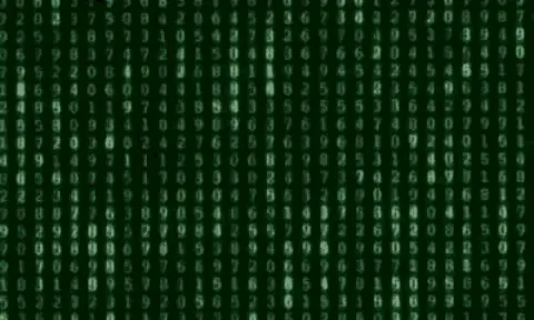 Digital Matrix Code Rain