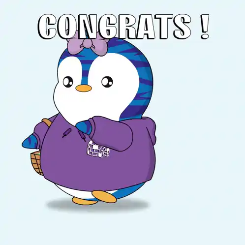 Confetti Party: Congrats Penguin!