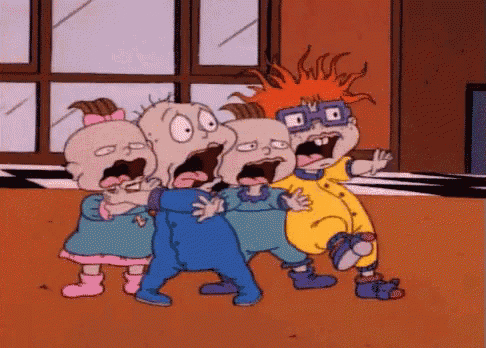 Rugrats Tommy and Chuckie Scream