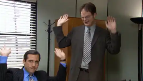 The Office Party: Michael and Dwight