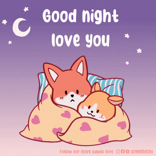 Good Night Love You: Cozy Fox & Hamster Snuggle