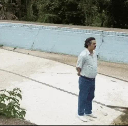 Pablo Escobar: Bored & Waiting by the Pool