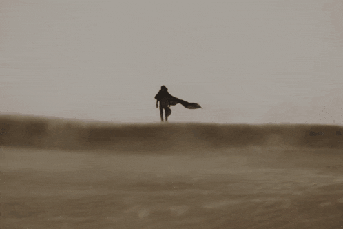 Paul Atreides in the Desert Landscape of Arrakis