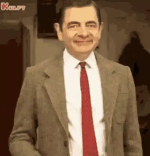 Mr. Bean Gives Thumbs Up