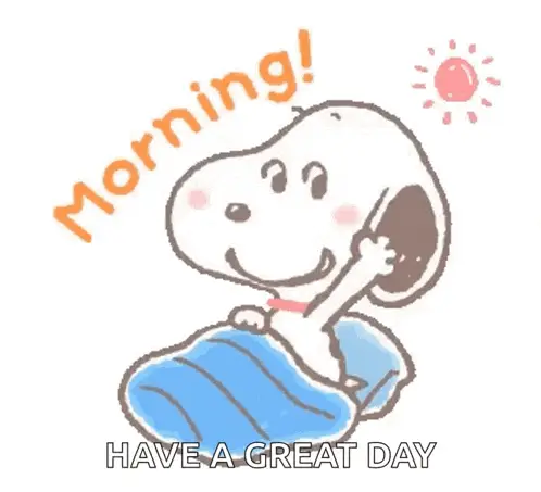 Snoopy's Happy Good Morning Wake Up