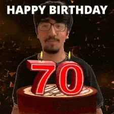 70 Birthday 70 Hbd