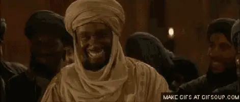 Man in Turban Laughing in Morocco