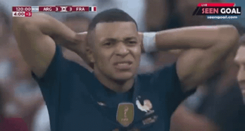 Mbappe's Intense Reaction in World Cup Final – free GIF download | meme platform | memes GIF