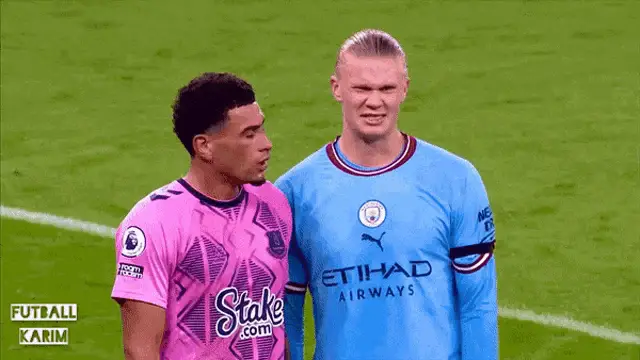 Erling Haaland and Godfrey on the Field