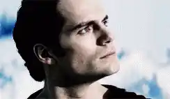 Henry Cavill as Superman Looking Up