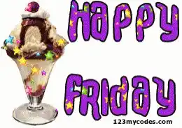 Happy Friday Ice Cream Sundae