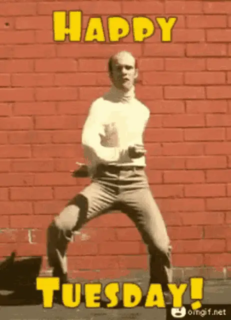 Man Dancing for Happy Tuesday – free GIF download | meme platform | memes GIF