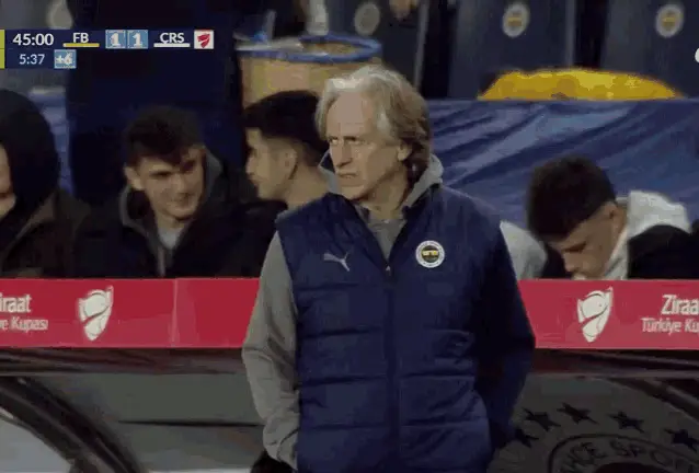 Jorge Jesus at Fenerbahçe Ziraat Cup Match