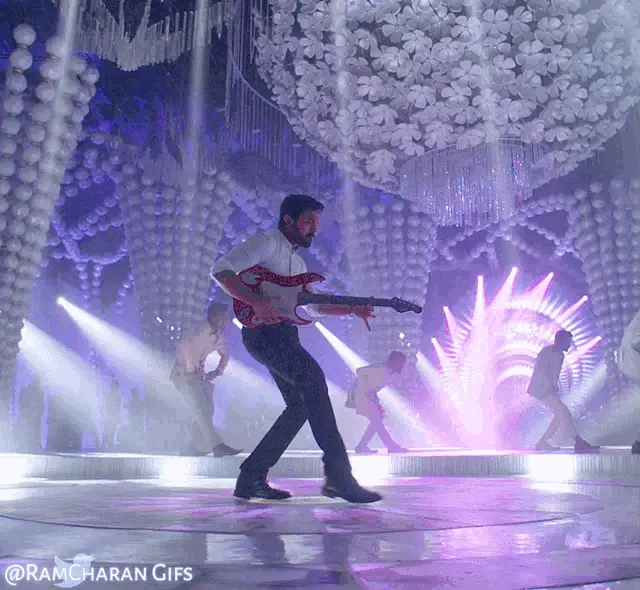 Ramcharan's Energetic Guitar Performance
