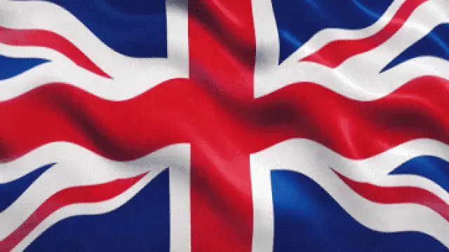 Waving United Kingdom Flag
