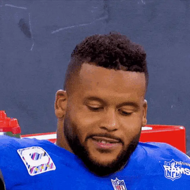 Aaron Donald Reacts to Rams Win – free GIF download | meme platform | memes GIF