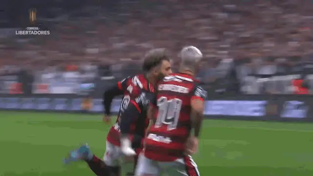 Gabigol Celebrates in Libertadores